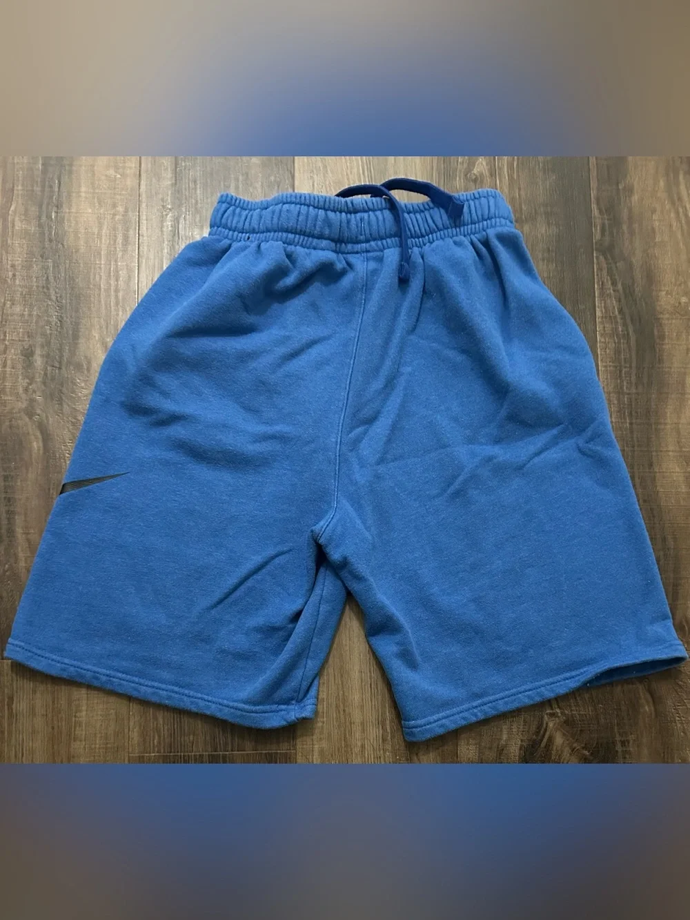 Nike Youth Shorts 2 pair Red /royal Blue Athletic Fleece Swoosh Logo Size XL